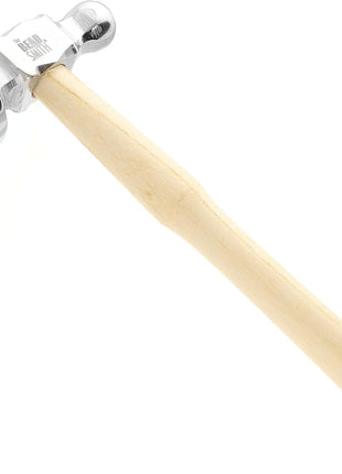 The Beadsmith Two-Sided Chasing Hammer - 10.75 Inches Wooden Handle, 2.25 inch Steel Head with a 14mm Ball Pein & 1.1 inch/ 28mm Domed Face - Tool Used to Add Texture and Dimension to Metalwork, 4oz./113g
