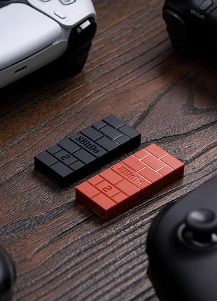 8BitDo Wireless USB Adapter 2 for Switch/Switch 2, Windows PC, Mac & Raspberry Pi, Compatible with Xbox Series X & S Controller, Xbox One Bluetooth Controller, Switch Pro and PS5 Controller (Brown)