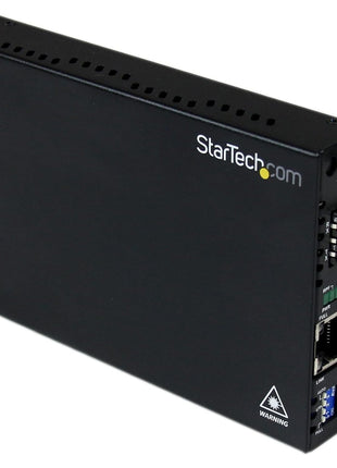 StarTech.com Gigabit Ethernet Fiber Media Converter with Open SFP Slot - Fiber to Ethernet Converter - Gigabit Ethernet Media Converter, TAA (ET91000SFP2)
