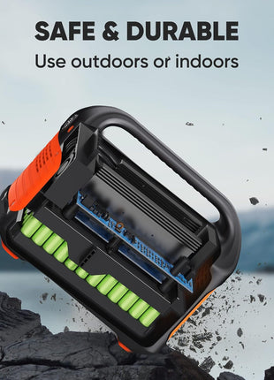 Jackery Portable Power Station Explorer 500, 518Wh Outdoor Solar Generator Mobile Lithium Battery Pack with 110V/500W AC Outlet for Home Use, Emergency Backup,Road Trip Camping (Solar Panel Optional)