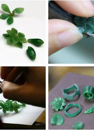 PHYHOO Green Carving Wax Tube for Ring Mold Jewelry Casting Round Hole (C8)