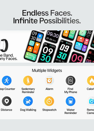 Lightweight Activity & Fitness Tracker with Subscription-Free App Control, AI Sleep Insights, 24/7 Heart Rate & Blood Oxygen Tracking, 16 Sport Modes, Waterproof Smart Watch for Men & Women