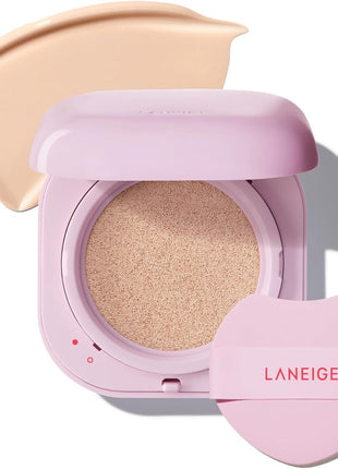 Lanage Neo Cushion, The Glow, 21C, Cool Beige, Foundation, Cushion Foundation, Semi Matte, Sunscreen, Korean Cosmetics