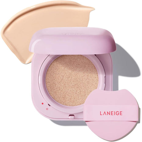 Lanage Neo Cushion, The Glow, 21C, Cool Beige, Foundation, Cushion Foundation, Semi Matte, Sunscreen, Korean Cosmetics