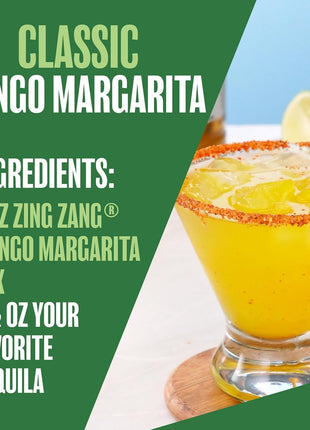 Zing Zang Mango Margarita Mix | Amazing Non-Alcoholic Cocktail Mixer | 32 Fl Oz Bottle (Pack of 1)