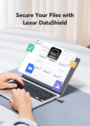 Lexar D40E 256GB Dual USB 3.2 Gen 1 Type-C Jump Drive, USB-C Flash Metal Housing Swivel Design Thumb Drive(Champagne Silver)