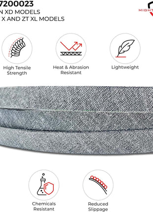 MightyRugged Ariens, Gravely Belt 07200023 Replacement for 52 inch Deck - Belt Length 145.5 inch - Heavy-Duty, Durable, Aramid Cord Belt Fits Ariens Zoom, Zoom XL, IKON, Gravely ZT X & ZTXL Series