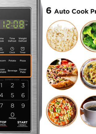 BLACK+DECKER Countertop Microwave Oven, 0.7 Cu.Ft, 700W, Stainless Steel