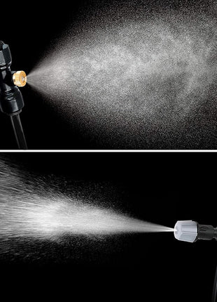 Bonviee Misters for Outside Patio - 75FT Misting Cooling System with 28 Brass Nozzles and 3/4 inch Adapter, 23M DIY Outdoor Misters Kit for Garden, Greenhouse, and Patio Cooling