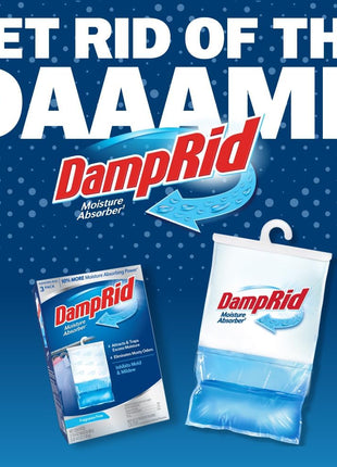 DampRid Fragrance Free Hanging Moisture Absorber, 16 oz., 3 Pack   Eliminates Musty Odors for Fresher Air, Ideal Moisture Absorbers for Closet, 14% More Moisture Absorbing Power*