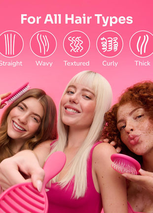 Wet Brush Squirt Detangling Brush, Sky, Mini Detangler, No Tangle Ultra-Soft IntelliFlex Bristles, Wet & Dry Styling Hairbrush for Women & Men, All Hair Types