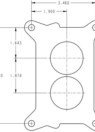 Holley 2300 500 CFM Universal Chromate Carburetor