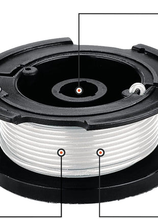 BLACK+DECKER Weed Eater String, Trimmer Line, 3-Pack, 30-Feet of Replacement Spool, 0.065-Inch Diameter (AF1003ZP)