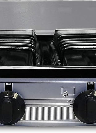 Koblenz PSK-400S 4 Portable Porcelain Cover and Four 16, Silver, Stainless | 000 BTU Burners, Stainless Steel Stove for Propane Gas, Silver, For Home and Kitchen, Sleek Modern Design, Quality Build