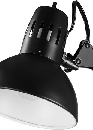 Globe Electric 56963 31.5 inch Multi-Joint Desk Lamp with Metal Clamp, Black, On/Off Rotary Switch on Shade, Partially Adjustable Swing Arm, Home Essentials, Reading Light, Office Décor