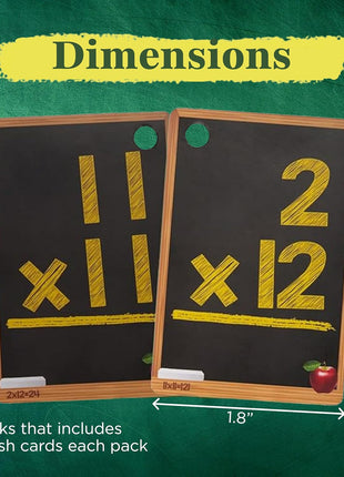 Star Right Math Flash Cards Set of 4 - Addition, Subtraction, Multiplication, Division with 4 Rings - 208 Cards for Kids Ages 6 and Above - Flash Card from 1st to 4th Grade
