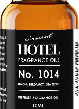 AirScent Hotel Diffuser Oil No. 1014 Inspired by The Iconic 5 Star Hotel Seaside Scent   Lemon Bergamot Sea Breeze   10 mL .34 fl oz   Fragrance Oil for Ultrasonic and Waterless Diffusers and Crafting