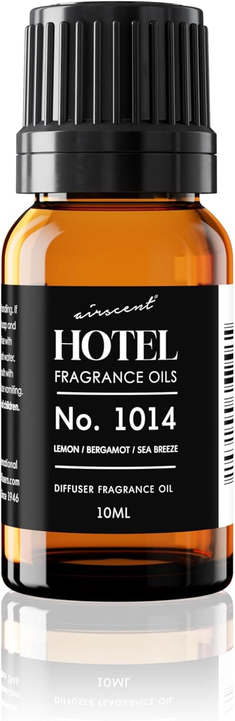 AirScent Hotel Diffuser Oil No. 1014 Inspired by The Iconic 5 Star Hotel Seaside Scent   Lemon Bergamot Sea Breeze   10 mL .34 fl oz   Fragrance Oil for Ultrasonic and Waterless Diffusers and Crafting