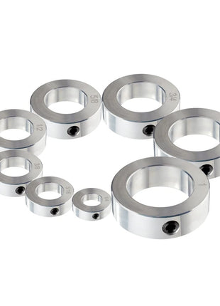 AZSSMUK 5/8 inch Bore Solid Steel Style Zinc Plated Set Screw Shaft Collars for Lawn Tractor,Garage Doors