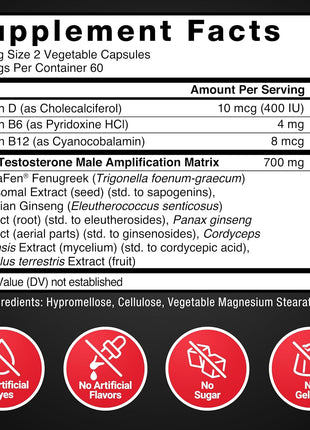Force Factor Test X180 Legend Testosterone Booster for Men | Build Muscle & Strength, Performance, Testosterone Supplement for Men's Health, Testosterone Support, 120 Capsules