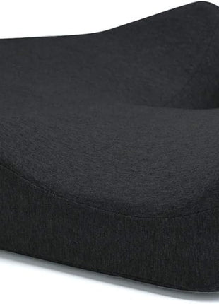 Cushion Lab Patented Pressure Relief Seat Cushion for Long Sitting Hours on Office & Home Chair - Extra-Dense Memory Foam for Soft Support. Car Pad for Hip, Tailbone, Coccyx, Sciatica - Black