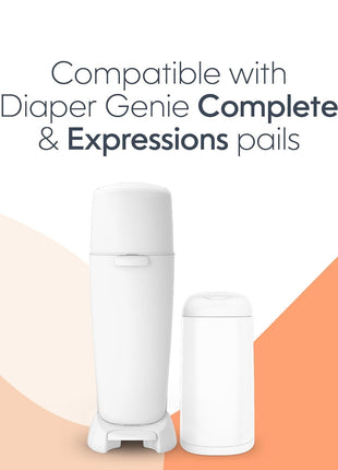 Diaper Genie Bags Refills 270 Count (Pack of 3) Clean Laundry Scent | Diaper Pail Refills with Max Odor Lock | Holds up to 810 Newborn Diapers