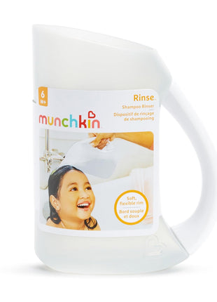 Munchkin® RinseTM Shampoo Bath Rinser Cup, Ultra Soft and Flexible Rim, Babies, Toddlers and Kids, Grey