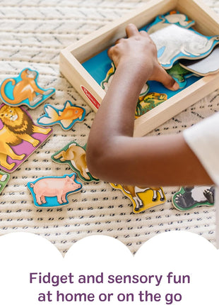 Melissa & Doug 20 Wooden Animal Magnets in a Box
