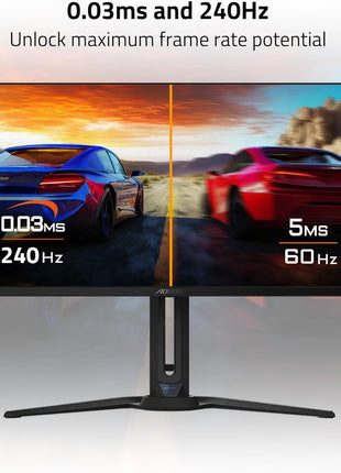 GIGABYTE - AORUS FO27Q2 (SA) - 27 inch QD-OLED Gaming Monitor - QHD 2560x1440-240Hz - 0.03ms GTG - AMD FreeSync Premium Pro - Type C KVM - HDMI, DP, Type C - Height Adjustable - Black