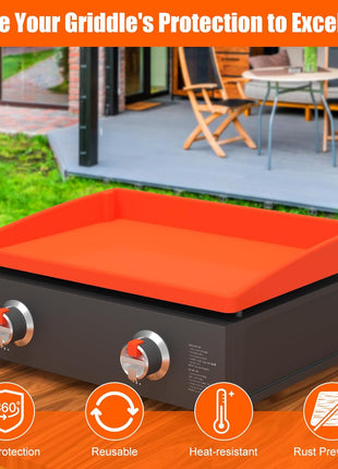 Silicone Griddle Mat Cover for Blackstone - 22 Inch True All-Encompassing Coverage Heavy Duty Food Grade Grill Buddy Mat, All Season Cooking Surface Protective Cover