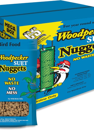 C&S Wild Bird Woodpecker Suet Nuggets Mega Box, 8 Pounds