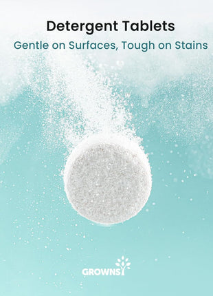 GROWNSY Bottle Washer Tablets 130 Count Detergent for a Spotless Cleaning | Fits All Brands of Baby Bottle Washers, Removes Milk Residue, Grease & Odor from Bottles, Pump Parts & Feeding Essentials