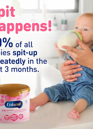 Enfamil A.R. Infant Formula, Clinically Proven to Reduce Reflux & Spit-Up in 1 Week, with Iron, DHA for Brain Development, Probiotics to Support Digestive & Immune Health, Powder Tub, 19.5 Oz