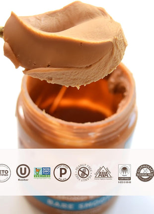Barney Butter Almond Butter, Bare Smooth, 16 Ounce Jar, No Added Sugar or Salt, Skin-Free Almonds, No Stir, Non-GMO, Gluten Free, Keto, Paleo, Vegan