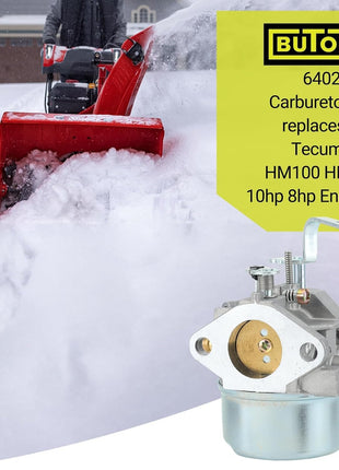 10HP HM80 Carburetor Compatible with Tecumseh 10hp 8hp HM100 Carburetor Rebuild Kit 640260 640260A 640260B 632689 HM85 HM90 LH358 LH318XA LH358XA Engine Tecumseh 8hp Snow Blower Generator Carb
