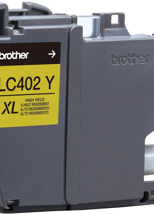 Brother Genuine LC402XLY High Yield Yellow Ink Cartridge