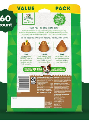 Greenies Pill Pockets Large Size Dog Treats, Peanut Butter, 15.8 oz | Vet-recommended, capsule size, low calorie, odor masking, stress- and mess-free medication experience