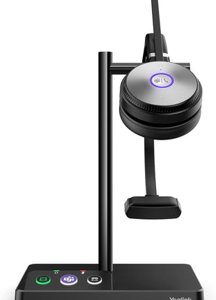Yealink WH62 Mono UC Wireless Noise Canceling Headset - Connects and Works with USB Enabled Deskphones, Computers and Softphones.