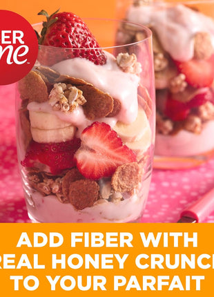 Fiber One Honey Clusters Breakfast Cereal, Fiber Cereal Made with Whole Grain, 17.5 oz