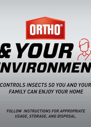 Ortho Home Defense Max Indoor Insect Barrier with Extended Reach Comfort Wand - Ready-To-Use Home Bug Spray, Kills Ants, Roaches, Spiders, Fleas and Ticks, 1 gal.