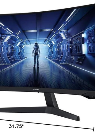 Samsung 34' Odyssey G5 Ultra-Wide Gaming Monitor with 1000R Curved Screen | 165Hz, 1ms, FreeSync Premium, Large Display, Eye Comfort, Multiple Ports, WQHD (LC34G55TWWNXZA)