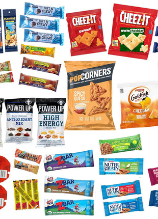 Jumbo Jumble Snack Box (40 Count) Protein Gift Care Package Snacks Variety Pack for Adults Teens Kids Men Women College Office Birthday (Protein Set)