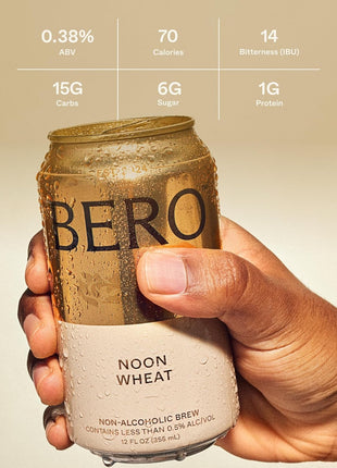 BERO Variety Pack Non-Alcoholic Beer, Non-Alcoholic Craft Ale, Hoppy IPA Style Craft Brew, NA Beer by Tom Holland, Refreshing Alcohol Alternative Beverages for Any Occasion - Pack of 12