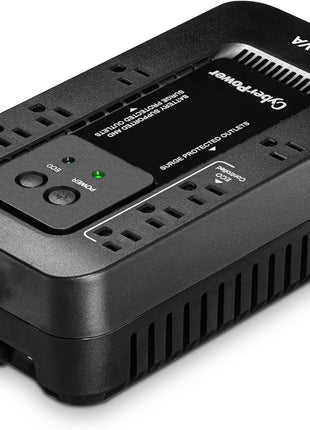 CyberPower EC450G Ecologic Battery Backup & Surge Protector UPS System, 450VA/260W, 8 Outlets, ECO Mode, Compact Uninterruptible Power Supply