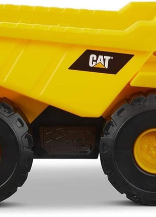 CAT Construction Toys, Construction Fleet 10" Dump Truck Toy - Heavy‐Duty Plastic, Working Tilting Bed & Free‐Rolling Wheels, Indoor/Outdoor Sandbox Truck for Toddlers & Kids Ages 2-6