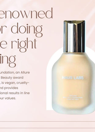 HAUS LABS BY LADY GAGA Triclone Skin Tech Medium Coverage Foundation with Fermented Arnica 330 Medium Cool