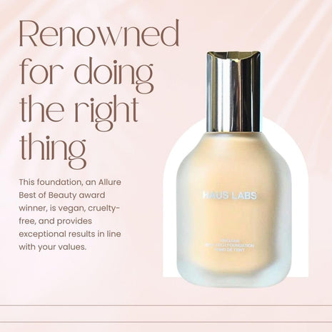 HAUS LABS BY LADY GAGA Triclone Skin Tech Medium Coverage Foundation with Fermented Arnica 330 Medium Cool