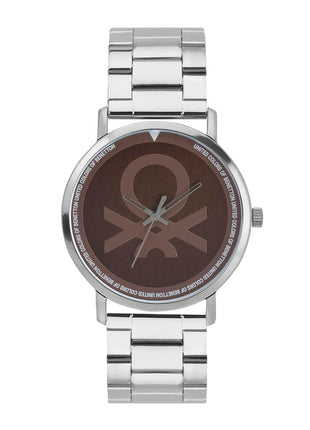 United Colors of Benetton Men Red Round Brass Dial Analogue Watch- UWUCG1303