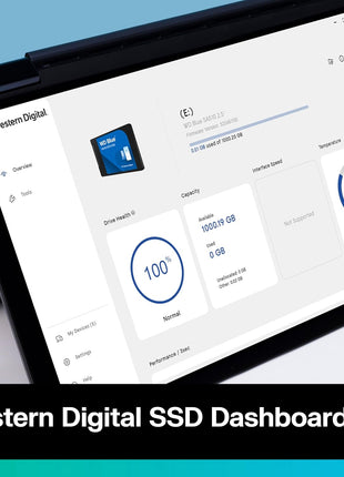 Western Digital 1TB WD Blue SA510 SATA Internal Solid State Drive SSD - SATA III 6 Gb/s, 2.5 inch/7mm, Up to 560 MB/s - WDS100T3B0A
