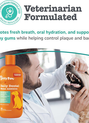 Zesty Paws Dental Trio System for Dogs – Breath Freshener + Dental Care – Water Additive, Dental Chews & Dental Powder – Teeth Cleaning, Tartar Remover, Healthy Mouth Support